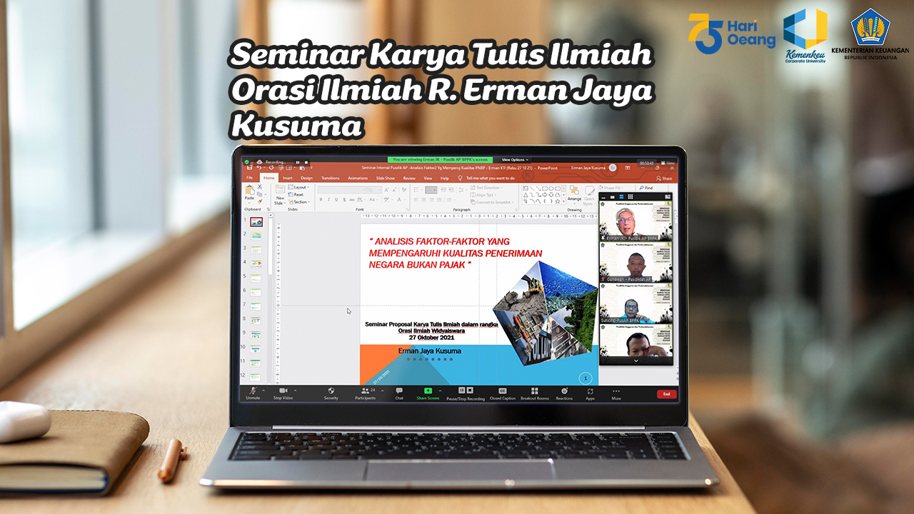 Seminar Karya Tulis Ilmiah (KTI) Orasi Ilmiah R. Erman Jaya Kusuma